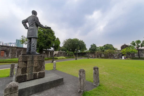 Jan 21,2018 Estátua Rizal em Fort Santiago, Intramuros, Manila — Fotografia de Stock