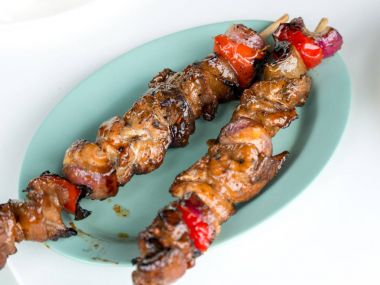 Filipinler domuz Barbekü ünlü gıda