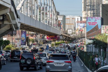 9,2018 kalabalık saatte Epifanio de los Santos Avenue(Edsa) Manila mar