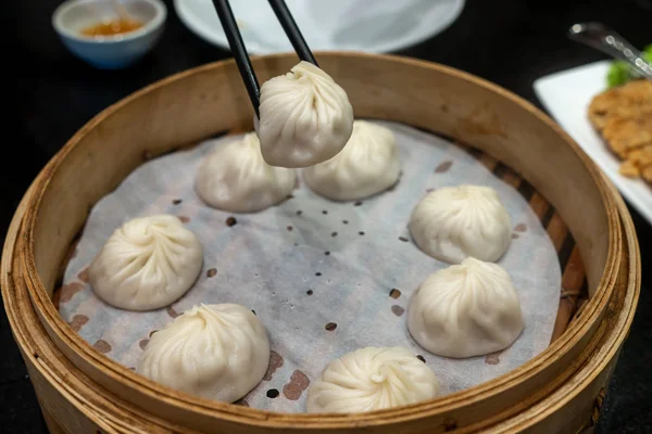 Tchajwanský styl Sharong Bao dim sum — Stock fotografie