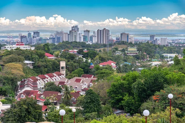 Widok Miasta Cebu Taoistycznej Świątyni Cebu City Filipiny — Zdjęcie stockowe