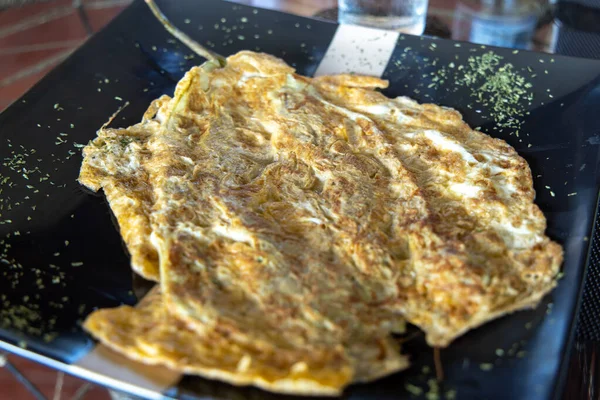 Omelette d'aubergine de style philippin - Tortang Talong — Photo