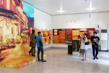 Müze ni Jose Rizal sergilerine, Calamba, Filipinler, 5 Ocak 2020