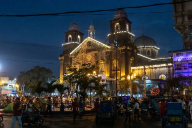 Viva sto nino manila festivaline katılan insanlar, Manila, Filipinler, 18 Ocak 2020
