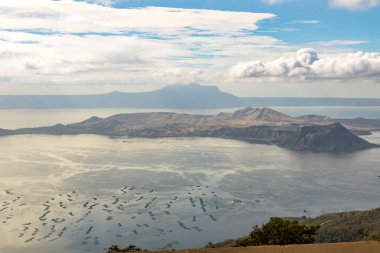 Taal Volkanı, Tagaytay, Filipinler 'deki güzel manzara