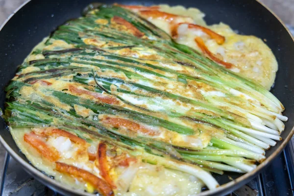 Crêpe Traditionnelle Coréenne Pajeon — Photo