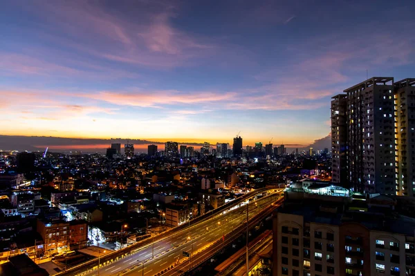 Kwi 2020 Krajobraz Miasta Manila Stanie Kwarantanna Manila Filipiny — Zdjęcie stockowe