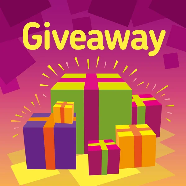 Vektör görüntü hediye kırmızı arka plan