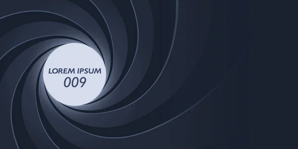 Tüfekli namlu dizaynı yatay arka planda. Tasarım kitapçığı, broşür, katalog, web pankartı için şablon. Metin için yer.