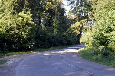 Düz bir çizgi ülkede yol.