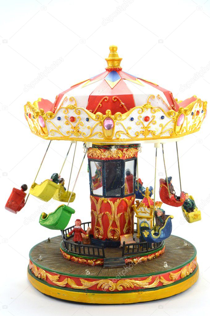 Wooden carousel of Christmas.