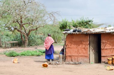 Masai geleneksel evin 