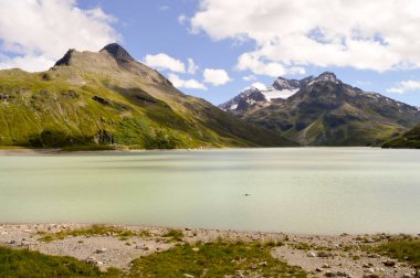 Silvretta massif onun Gölü ile