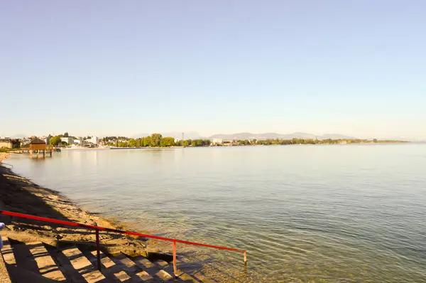 Погляд озера Кобленц на німецький — стокове фото