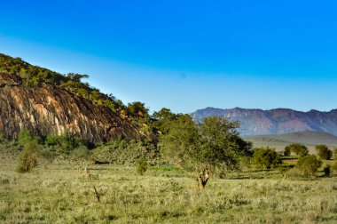 Kırmızı kaya blokları 