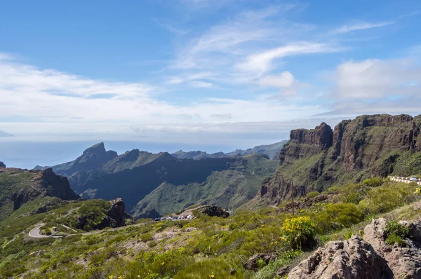 Vista das montanhas na região da aldeia de Masca em t — Fotografia de Stock