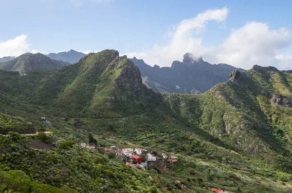 Vista da aldeia de Las Portelas — Fotografia de Stock