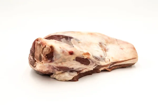 Shoulder Fresh Lamb White Background — Stock Photo, Image