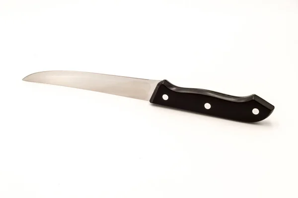 Ostre Nie Dotykaj Nóż Kuchenny Szefa Kuchni Izolowany Białym Tle — Zdjęcie stockowe