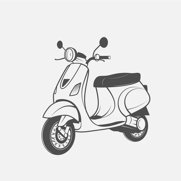 Imagen vectorial de scooter — Vector de stock