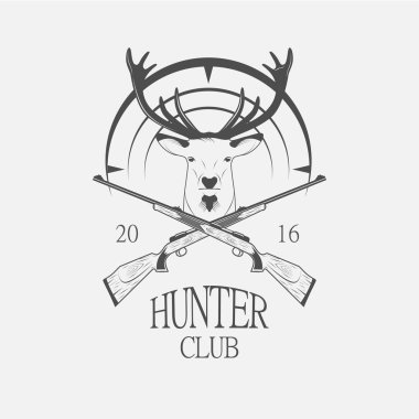 Avcılık Kulübü simgesi bir tüfek ve geyik