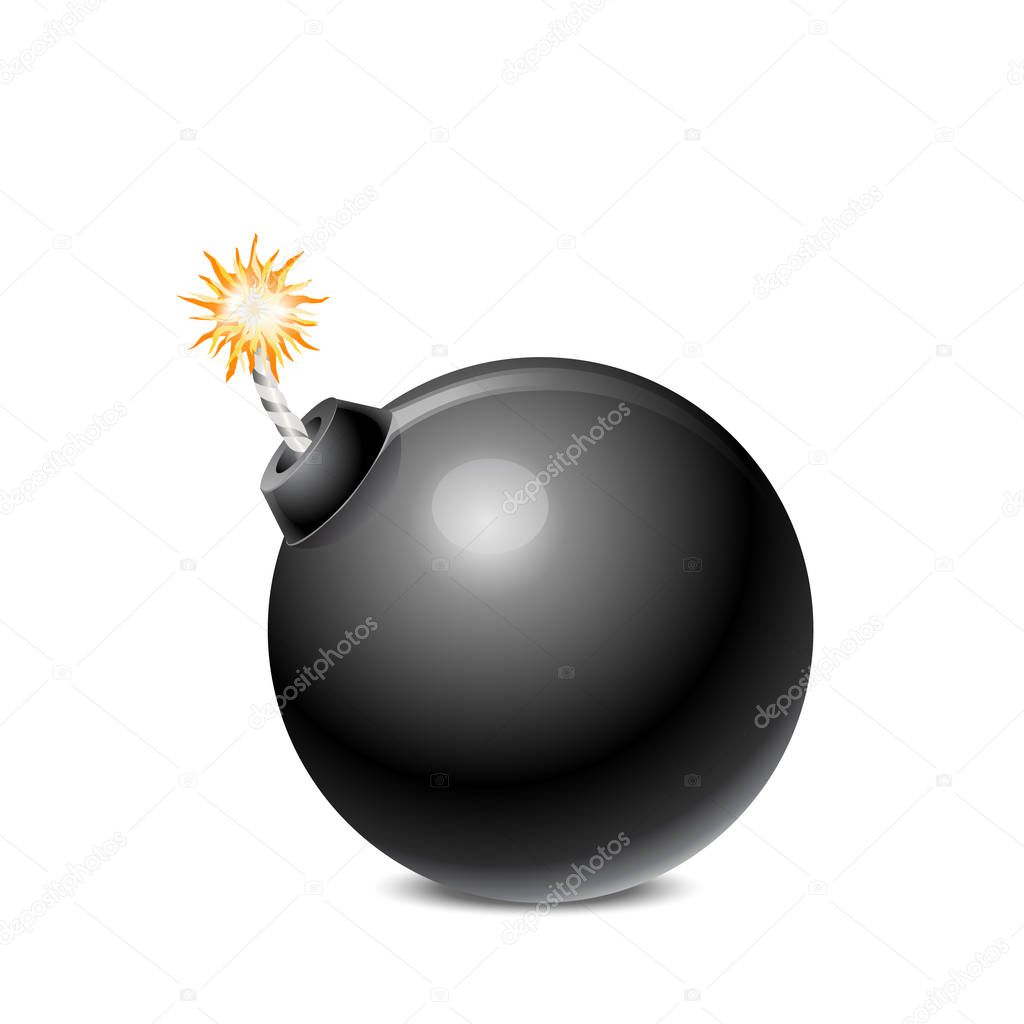 Black Bomb Isolated