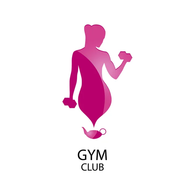 Logo fitness klub — Stockový vektor