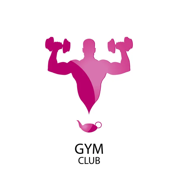 Logo gym club — Stock Vector