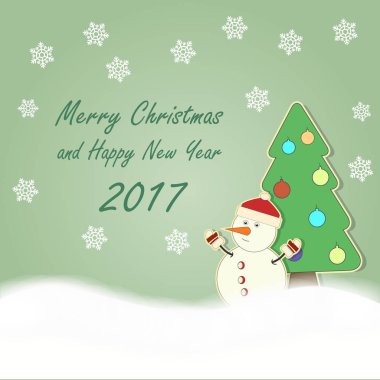 Noel ve Yeni Yıl Kartı