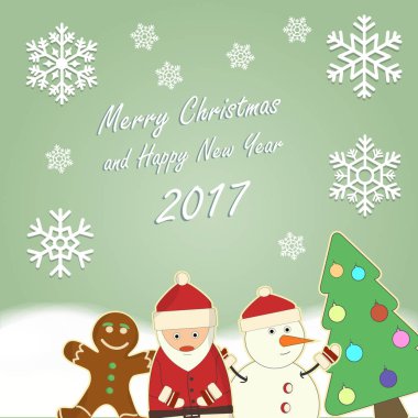 Noel ve Yeni Yıl Kartı