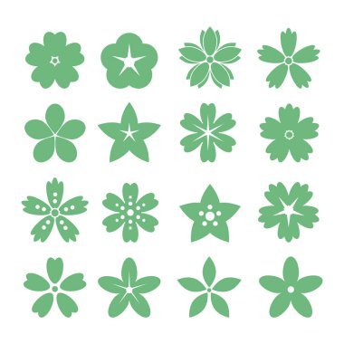 Desen için çiçek simgeleri