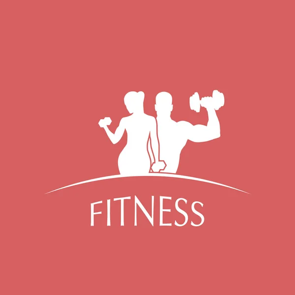 Logo fitness kulübü — Stok Vektör