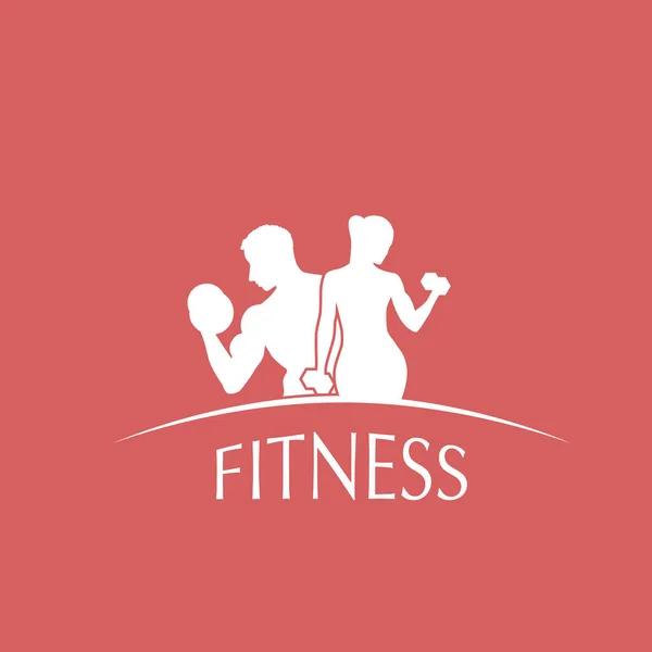 Logo fitness kulübü — Stok Vektör