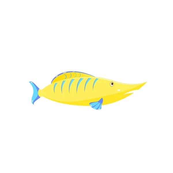 어린이 물고기의 그림 — 스톡 벡터
