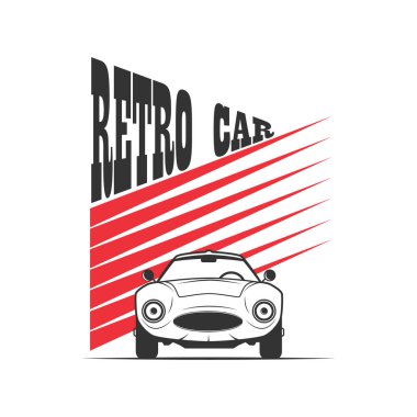 Retro vintage tarzı arabaya