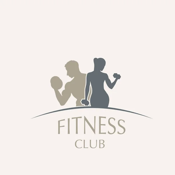 Clube de fitness logotipo —  Vetores de Stock