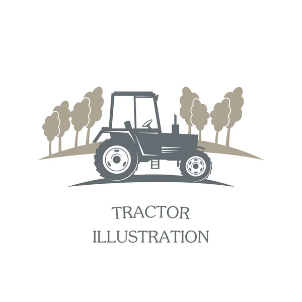 Tractor de logótipo - vector —  Vetores de Stock