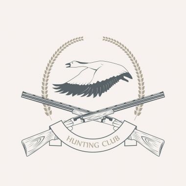 ördek avına av tüfeği simgesiyle
