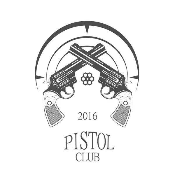 Logótipo do clube de pistolas —  Vetores de Stock