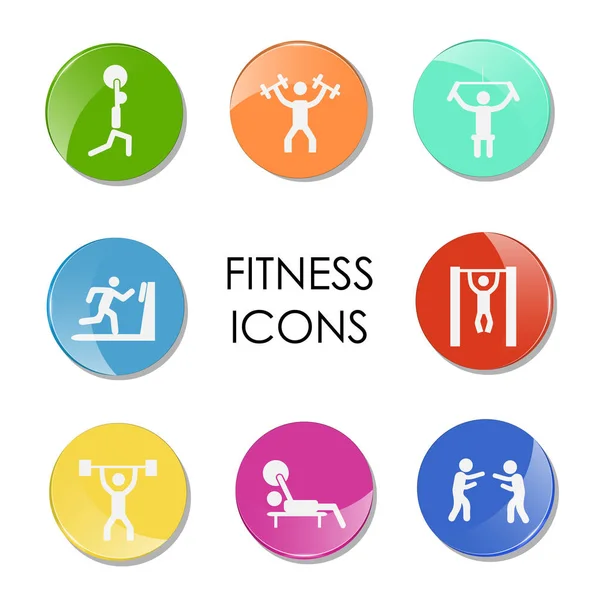 Logo fitness kulübü — Stok Vektör