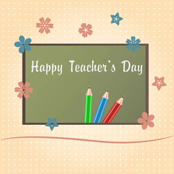 Happy Teachers Day — Stock Vector