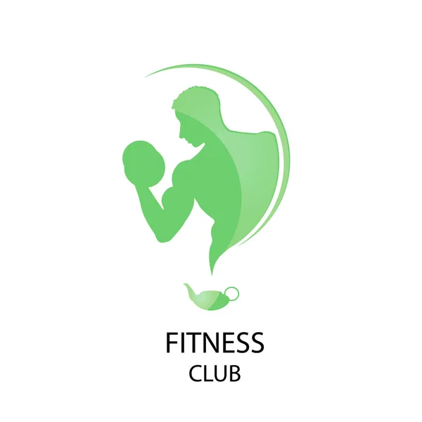 Logo fitness kulübü — Stok Vektör