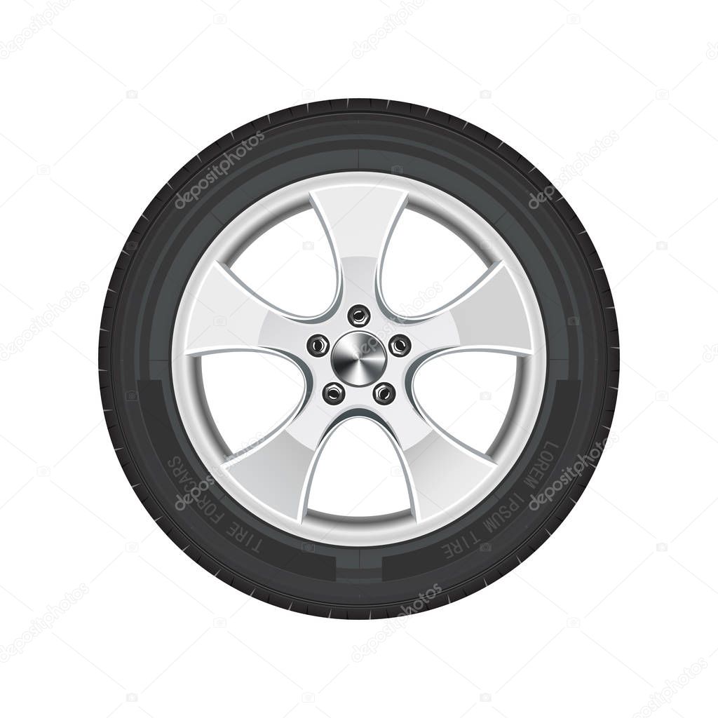 car wheel vector illustration