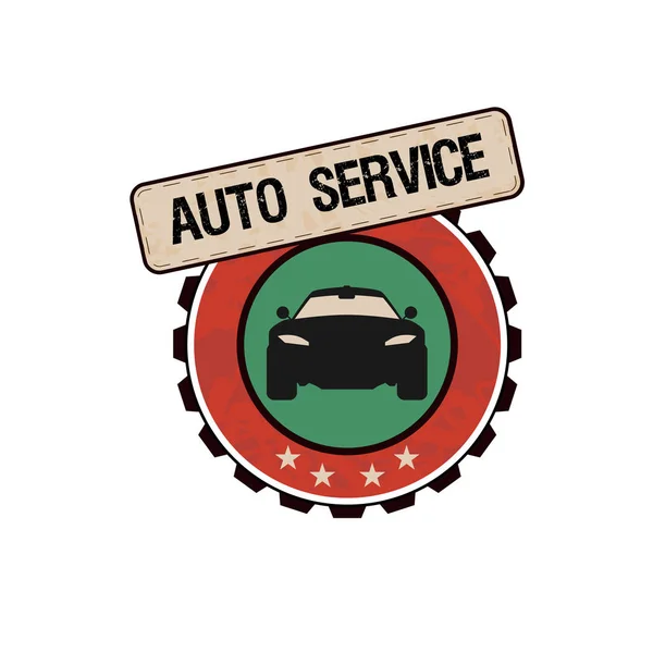 Auto service etiketten — Stockvector