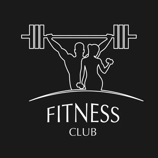 Icona fitness club — Vettoriale Stock