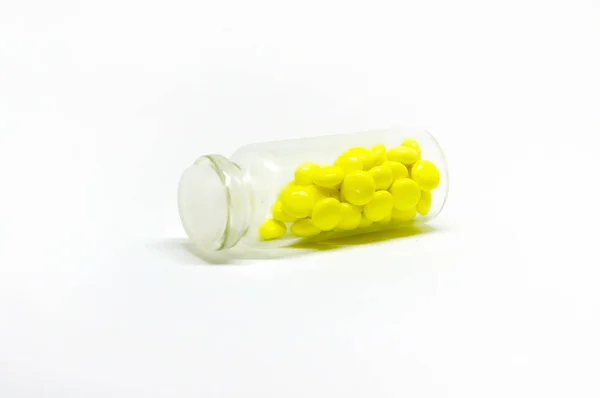 Garrafa de vidro de drogas — Fotografia de Stock