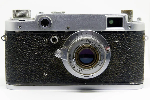 旧的老式相机 — 图库照片