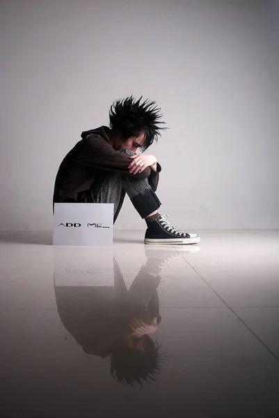 Teenager posing at studio — Stock Photo, Image