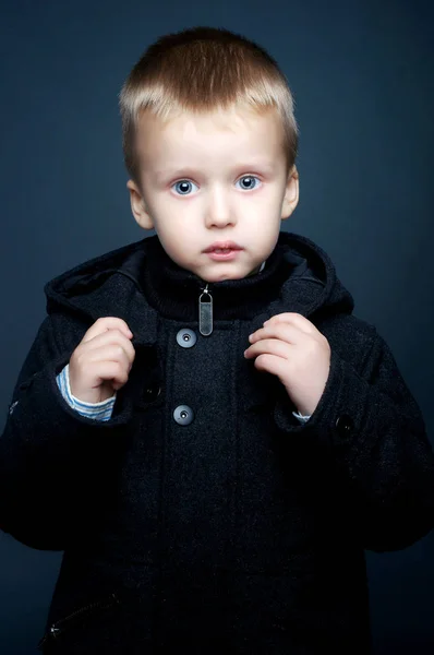 Little boy posing in studio — Stock Photo, Image