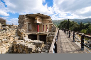 Eski Yunan şehrinin eski kalıntıları.